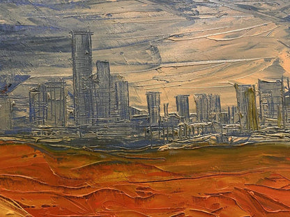 Oil painting Cidade deserta Serhiy Kovalev