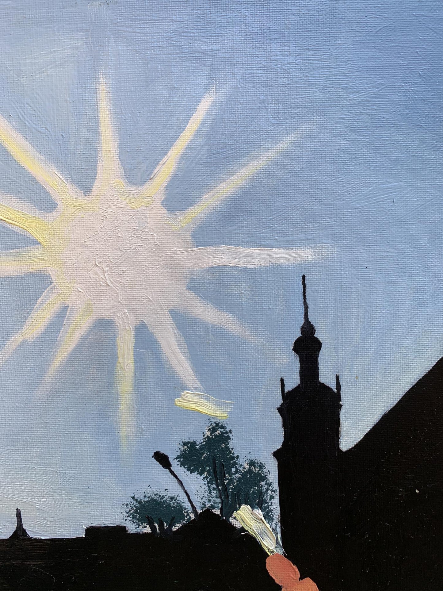 Oil painting City streets Oleksandr Gukalov