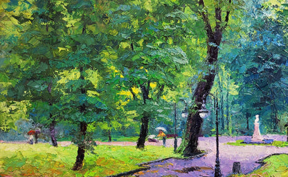 Oil painting City park Boris Serdyuk