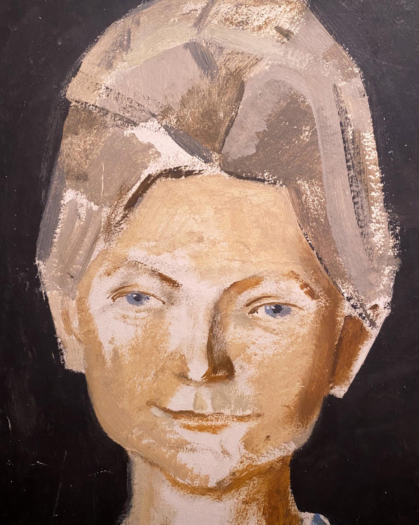 Oil painting Mom's portrait Leonid Stil'