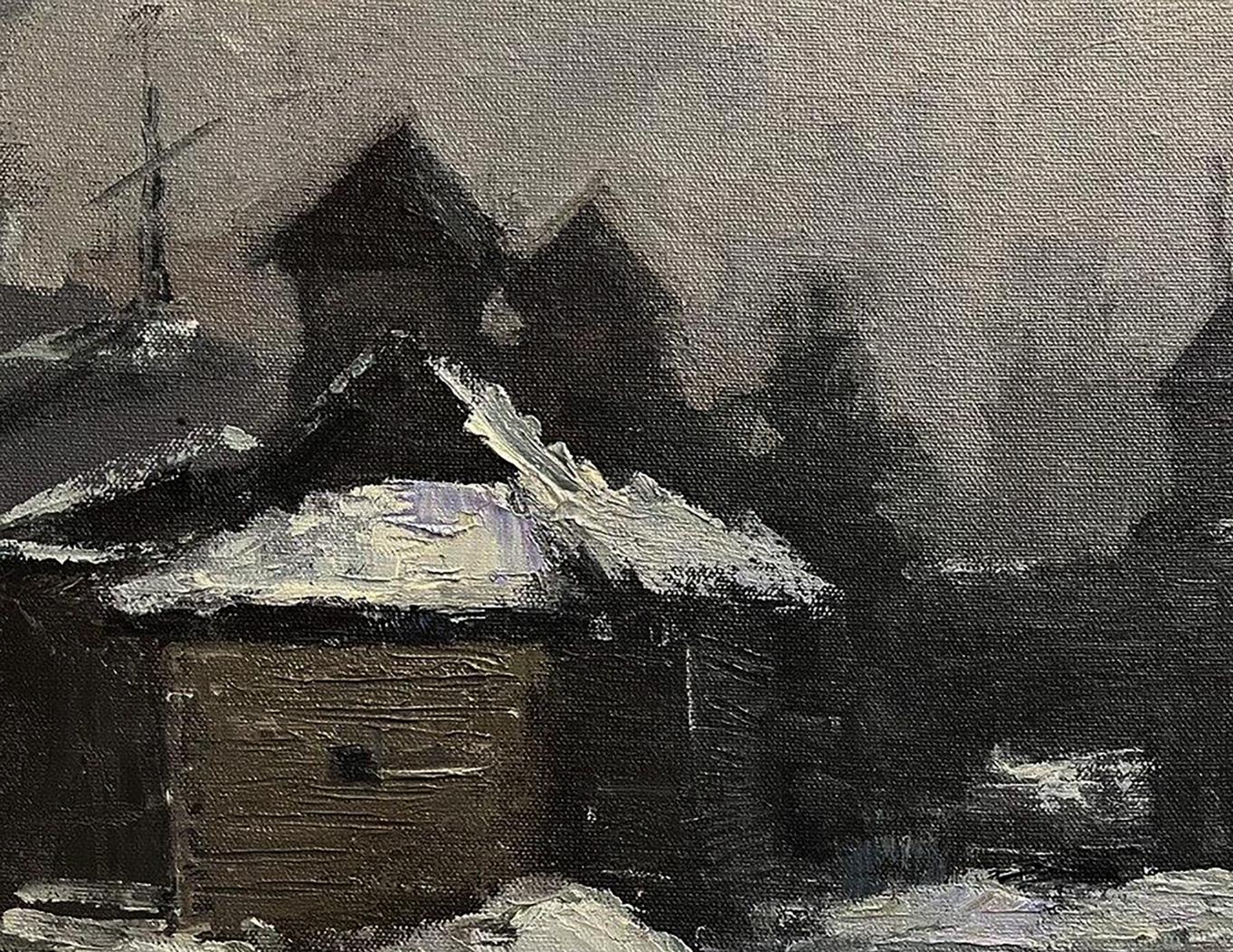 Oil painting Swedish grave Volodymyr Pashchenko