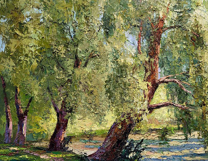 Oil painting Weeping willow / Serdyuk Boris Petrovich