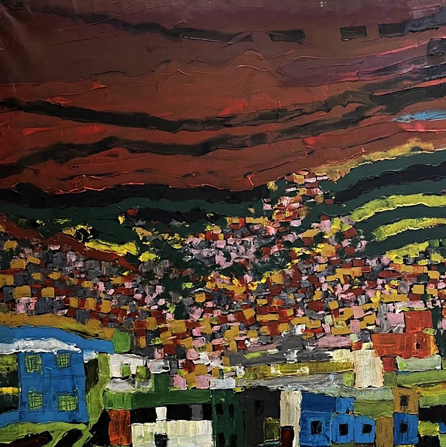 Oil painting Favelas Serhiy Kovalev