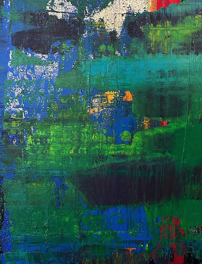 Acrylic painting Walk in the forest Olga Melezhik