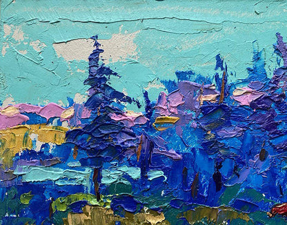 Oil painting Blue distance Oleksiy Ivanyuk