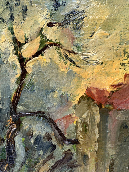 Oil painting City streets Mykhailo Burdylo