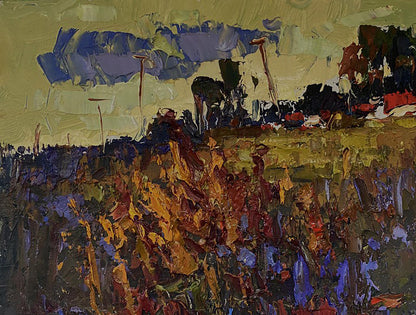 Oil painting Evening landscape Oksana Ivanyuk