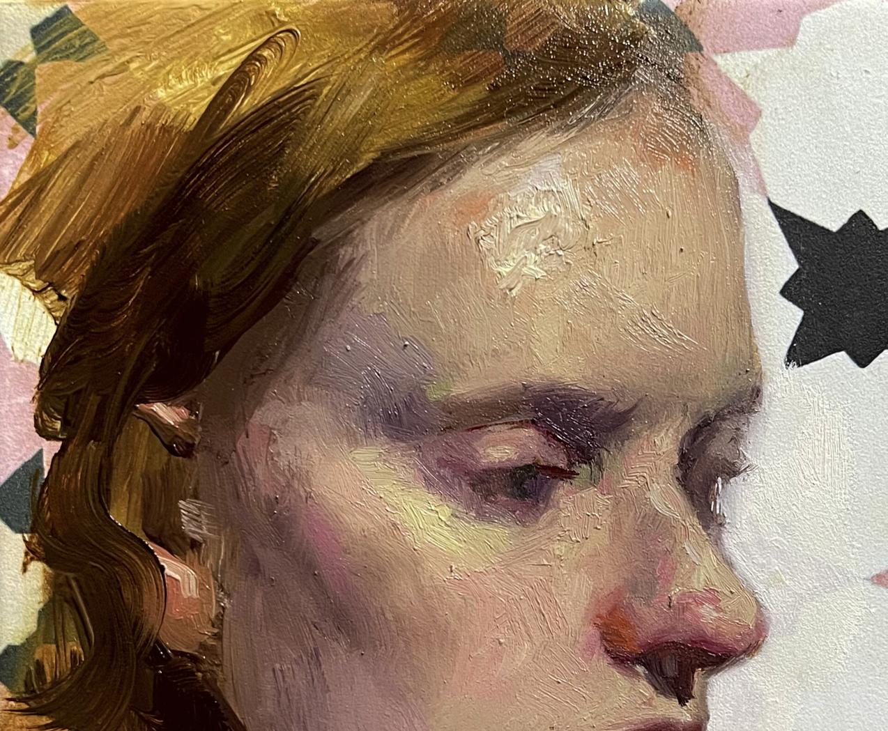 Oil painting Portrait of a woman Helena Annam Butt