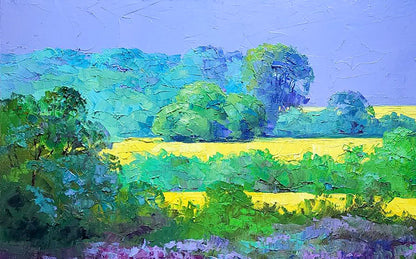 Oil painting Rapeseed fields Boris Serdyuk