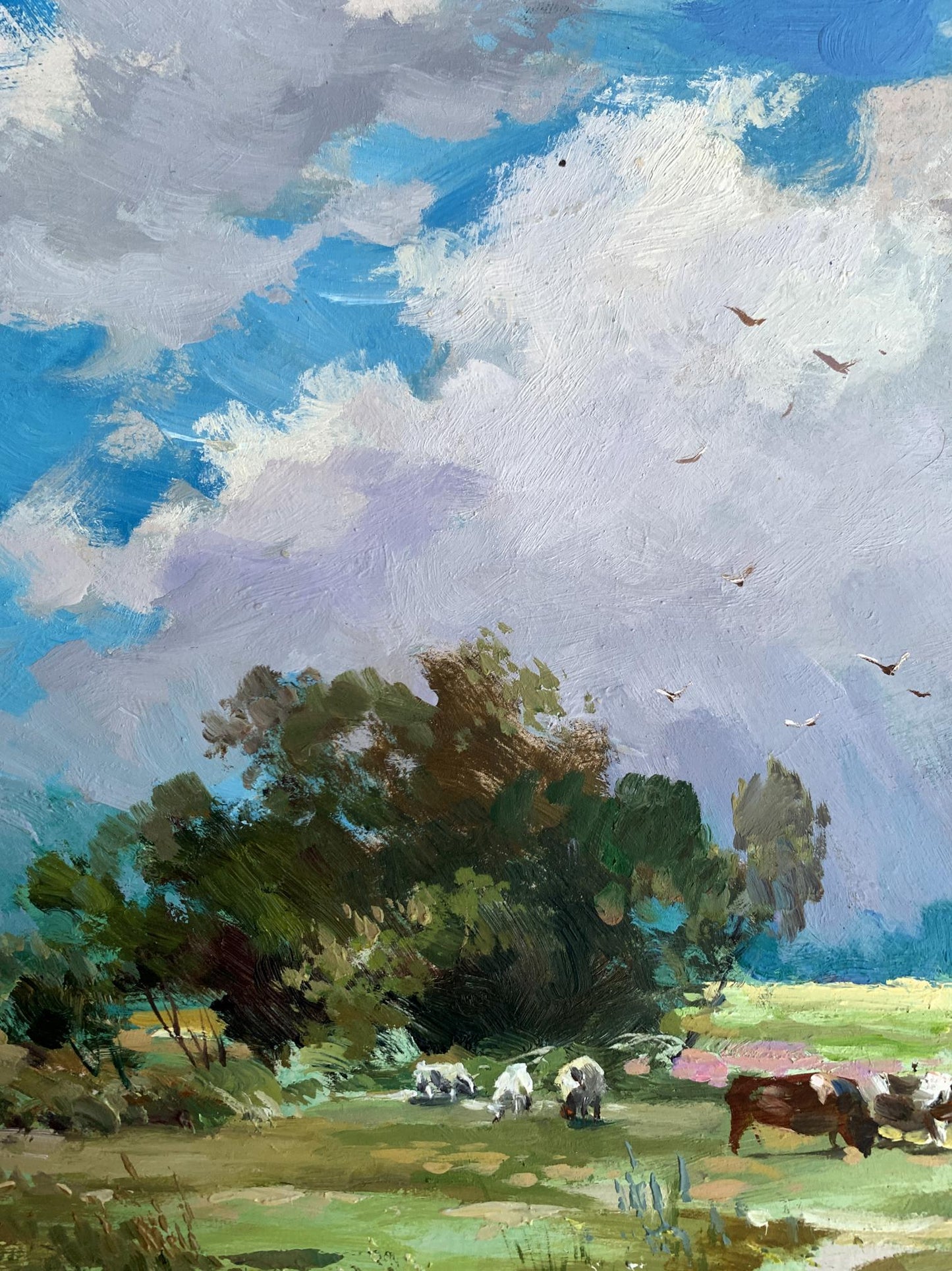 OIl painting Covered with clouds Yuriy Suprunchuk