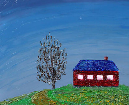 Oil painting House on the Hill Andriy Klishyn