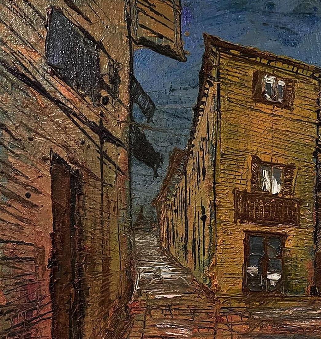 Oil painting Urban slums Serhiy Kovalev