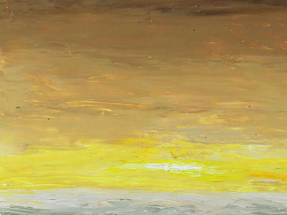 Oil painting Beige landscape Andriy Klishyn