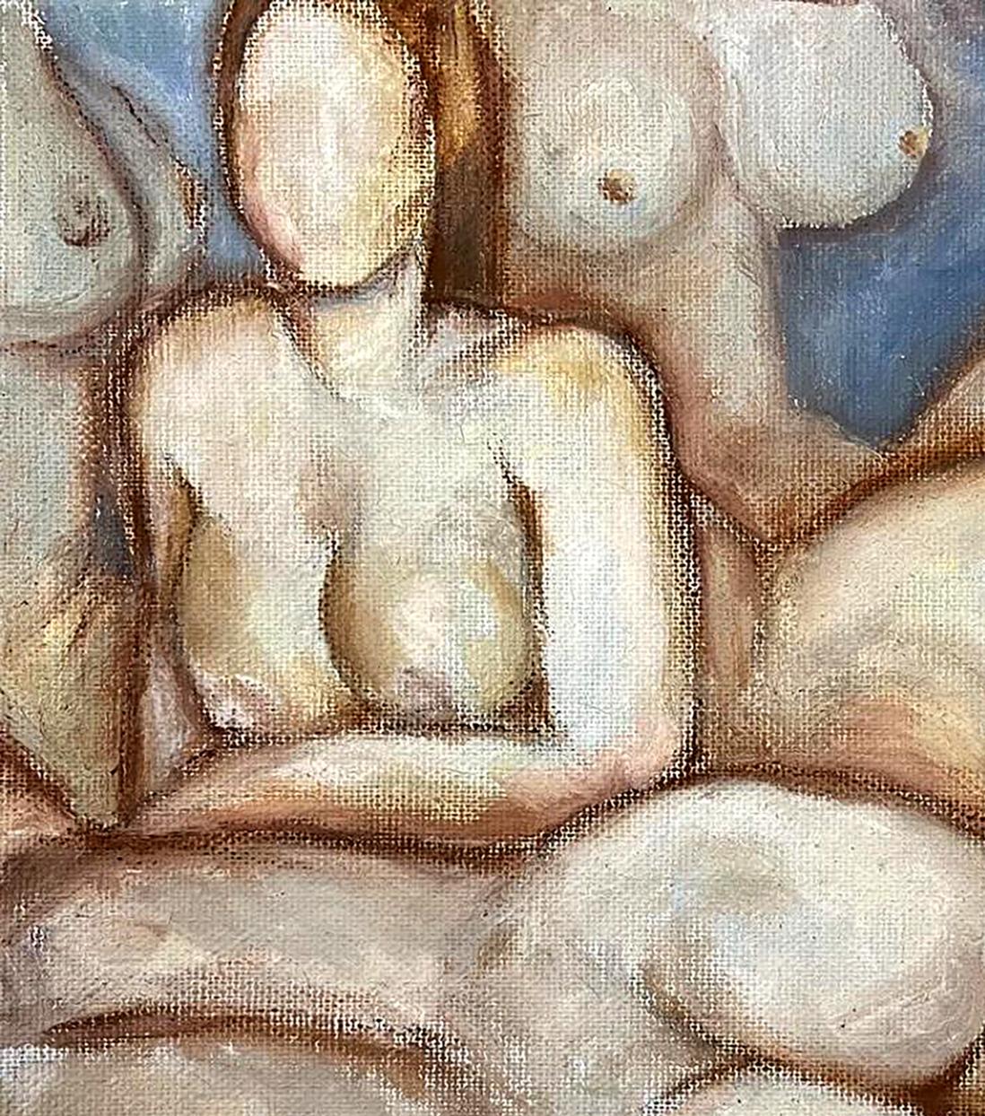 Oil painting Naked girls are relaxing Tatyana Nikolsk