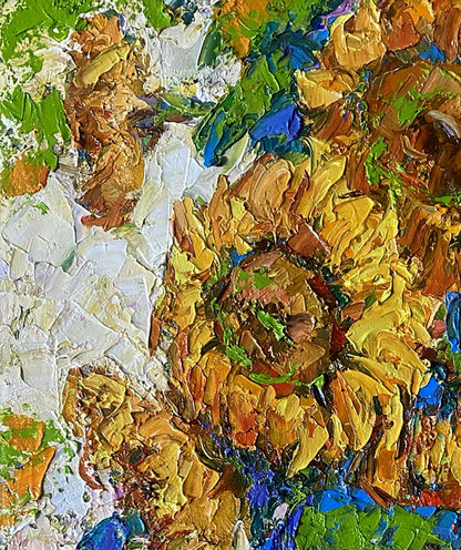 Oil painting Sunflowers Oleksiy Ivanyuk