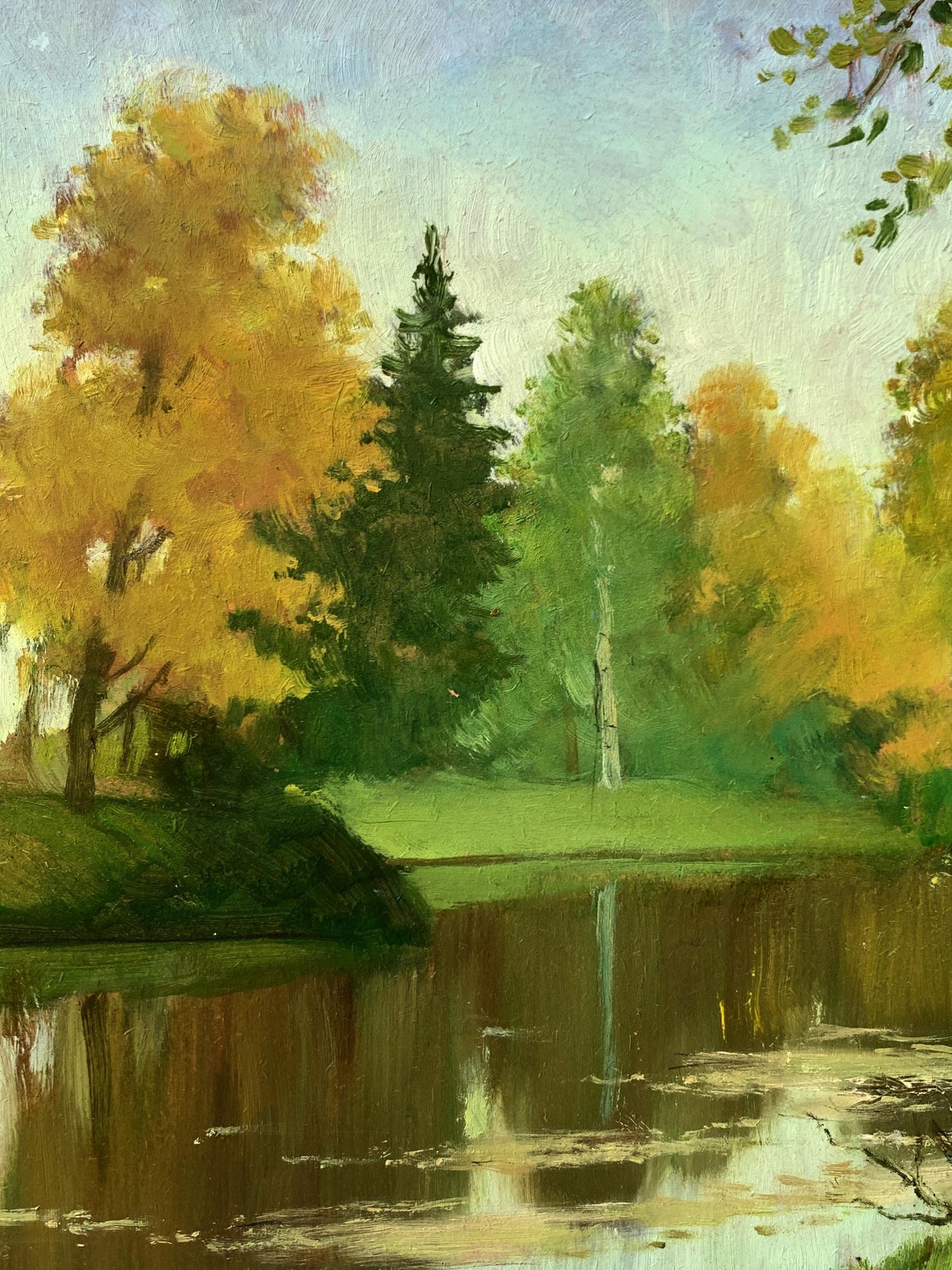 Oil painting Forest park Mykhailo Burdylo