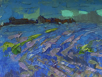 Oil painting Blue distance Oleksiy Ivanyuk