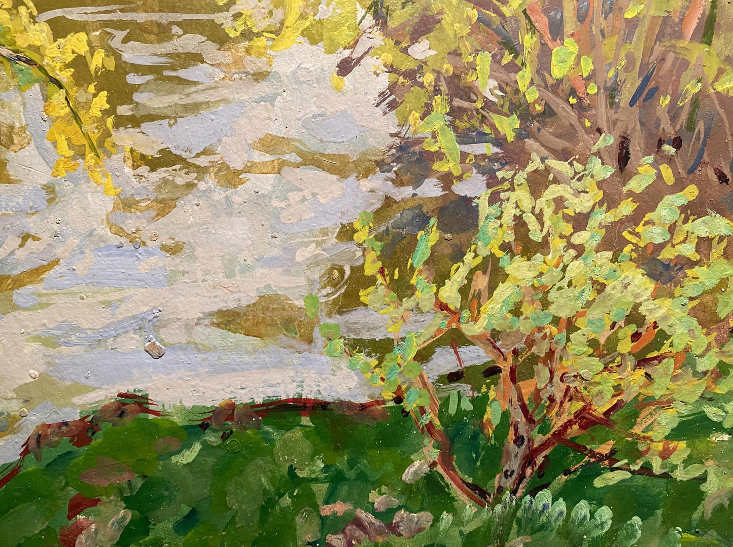 Oil painting Above a river Georgy Kolosovsky