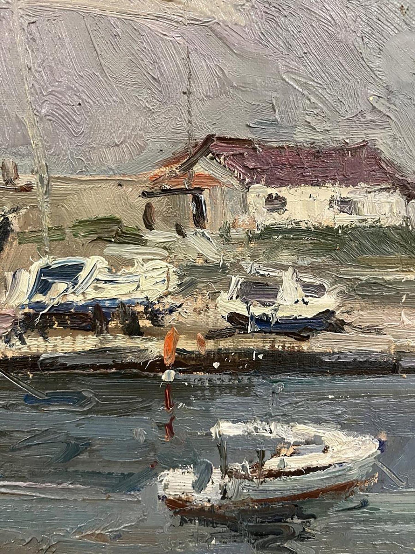 Oil painting Yacht club in the Black Sea Oleksandr Andreev