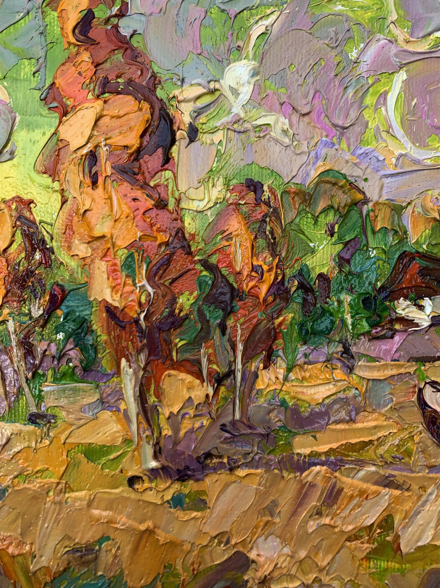 Oil painting The cows are grazing Ivanyuk Oleksiy