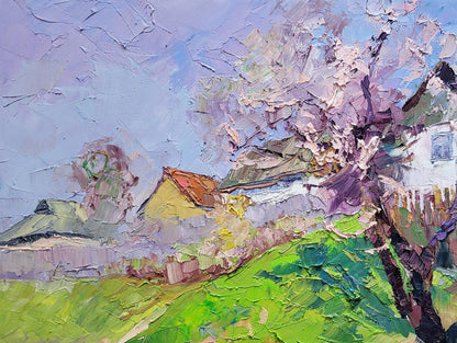 Oil painting The magic of spring Boris Serdyuk