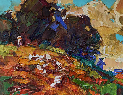 Oil painting On the slope Oleksiy Ivanyuk