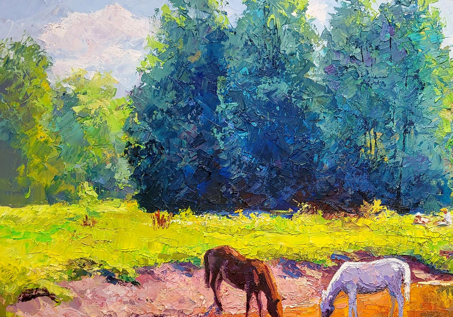 Oil painting Summer afternoon Boris Serdyuk