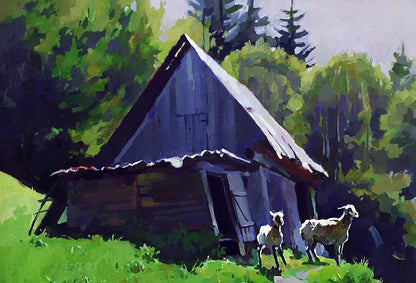 Oil painting Sunny afternoon Anastasia Yaroshevich