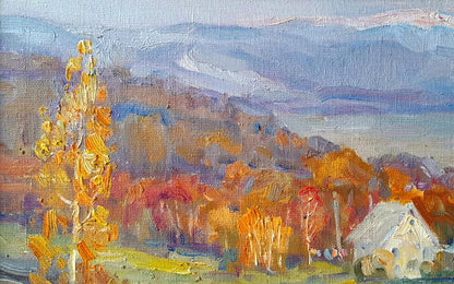 Oi painting In the autumn mountains Ivan Kovalenko