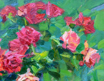 Oli painting Roses Flowers still life Pereta Vyacheslav