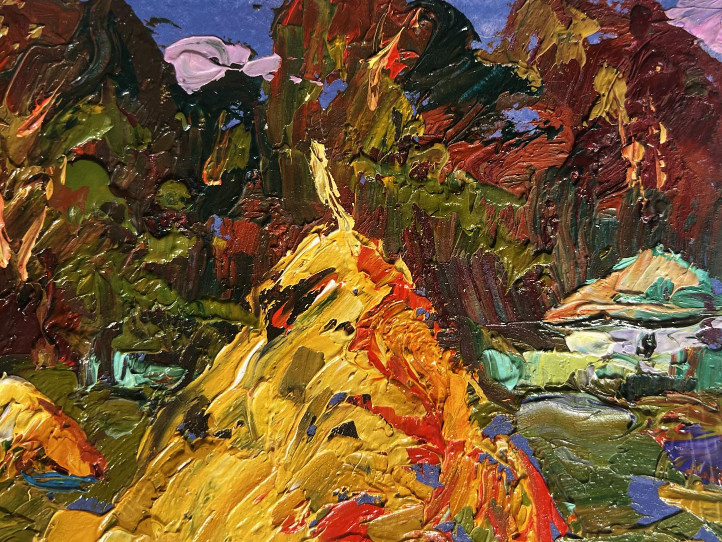 Oil painting Returning from the field in the evening Oleksiy Ivanyuk