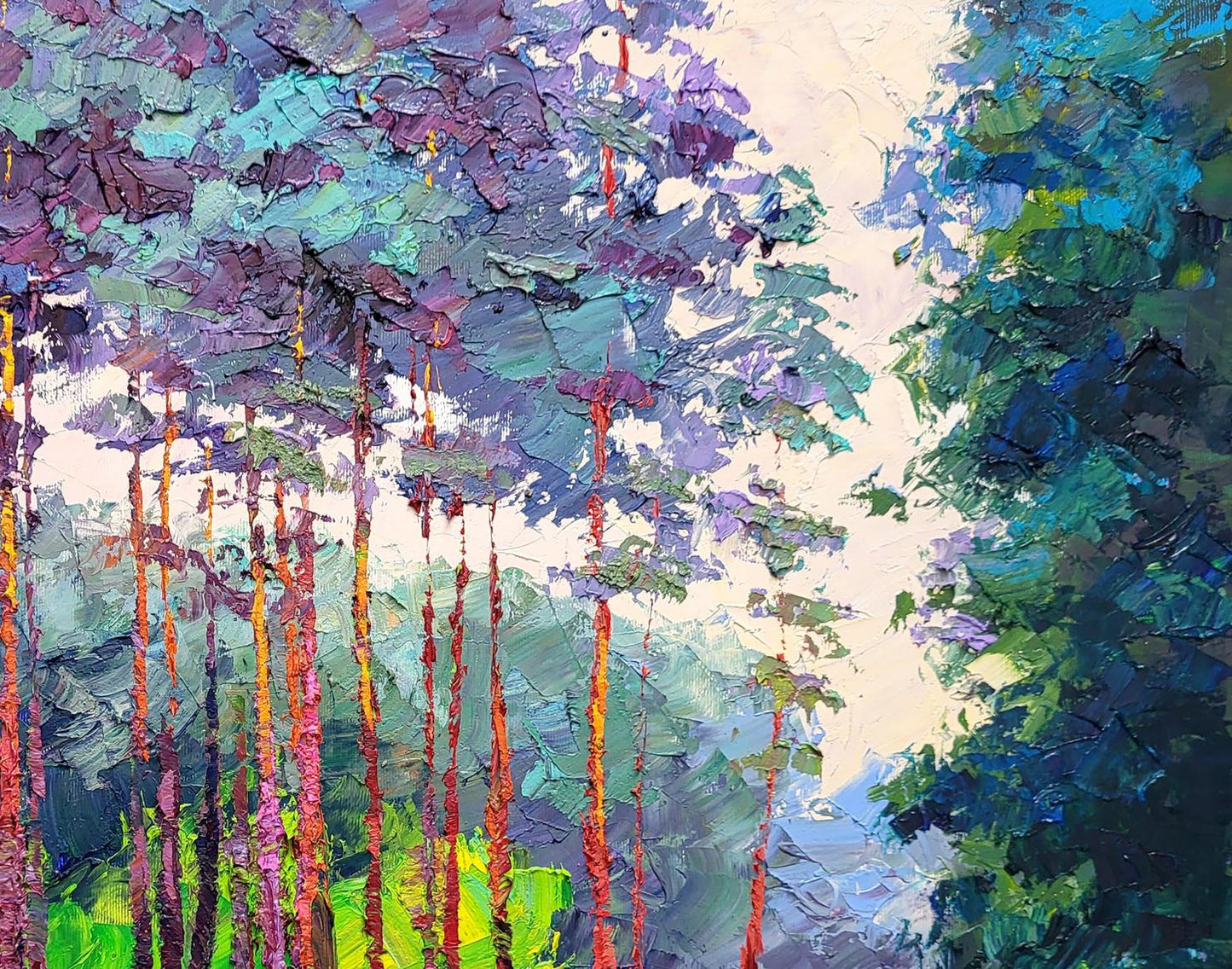 Oil painting Forest road Boris Serdyuk