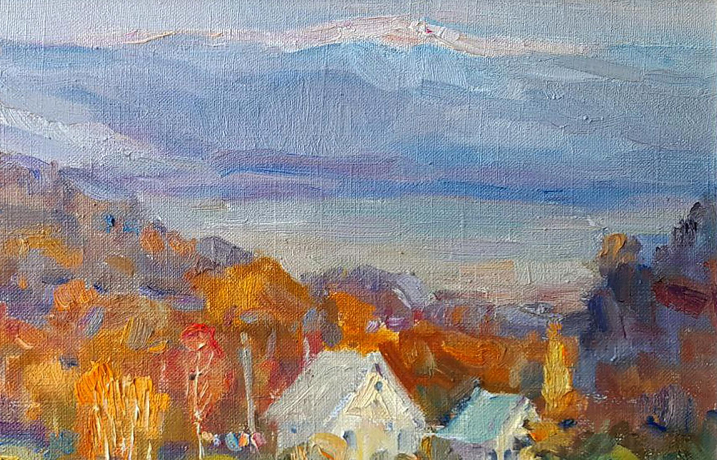 Oi painting In the autumn mountains Ivan Kovalenko