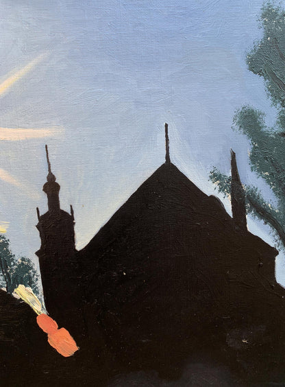 Oil painting City streets Oleksandr Gukalov