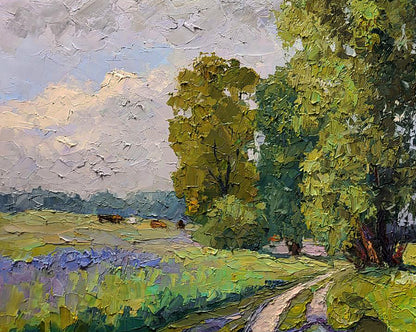 Oil painting Summer day Serdyuk Boris Petrovich