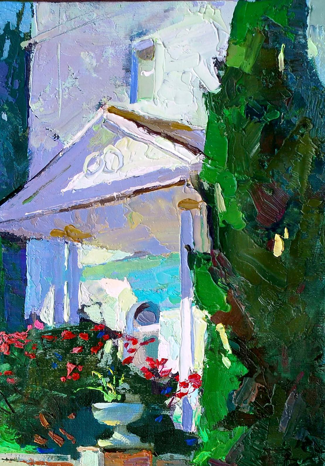 Oil painting Summer sketch Egor Shvachunov