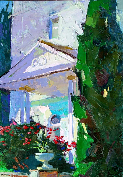 Oil painting Summer sketch Egor Shvachunov