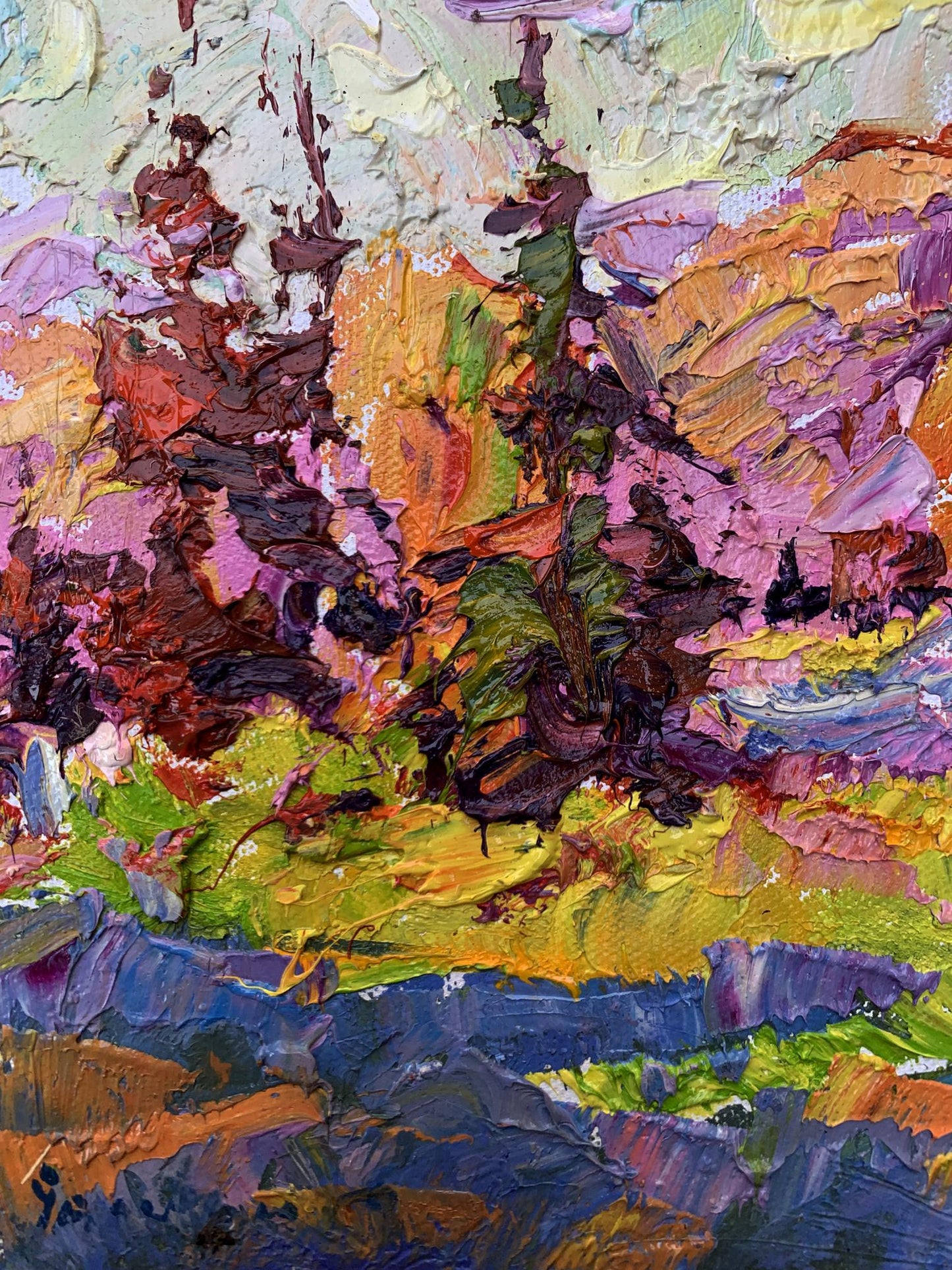 Oil painting Sunny autumn day Ivanyuk Oleksiy