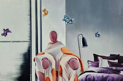 Oil painting The hostess came home Igor Konovalov