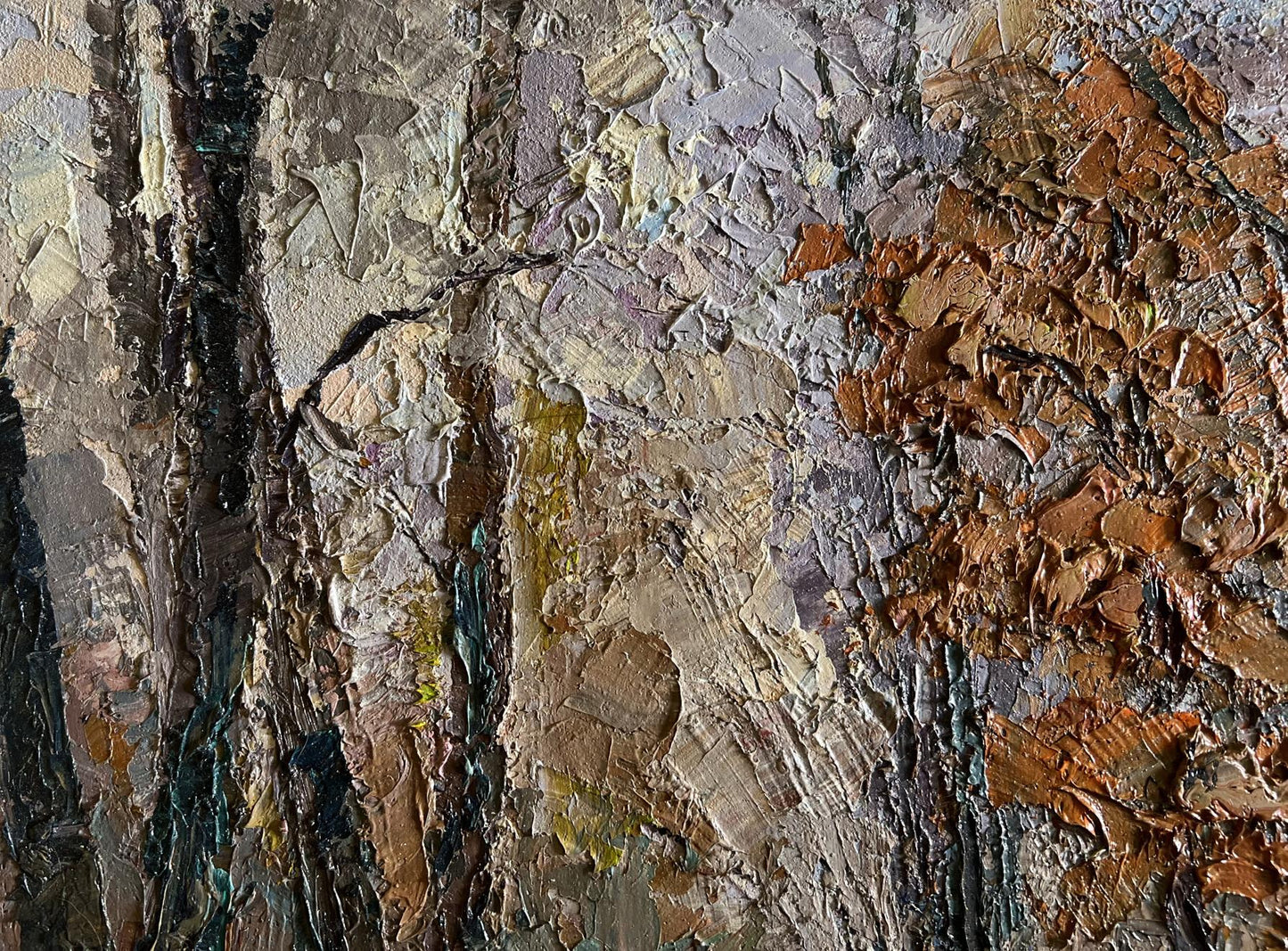 Oil painting Cloudy autumn day Boris Serdyuk