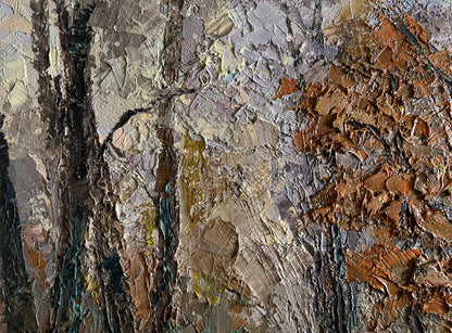 Oil painting Cloudy autumn day Boris Serdyuk