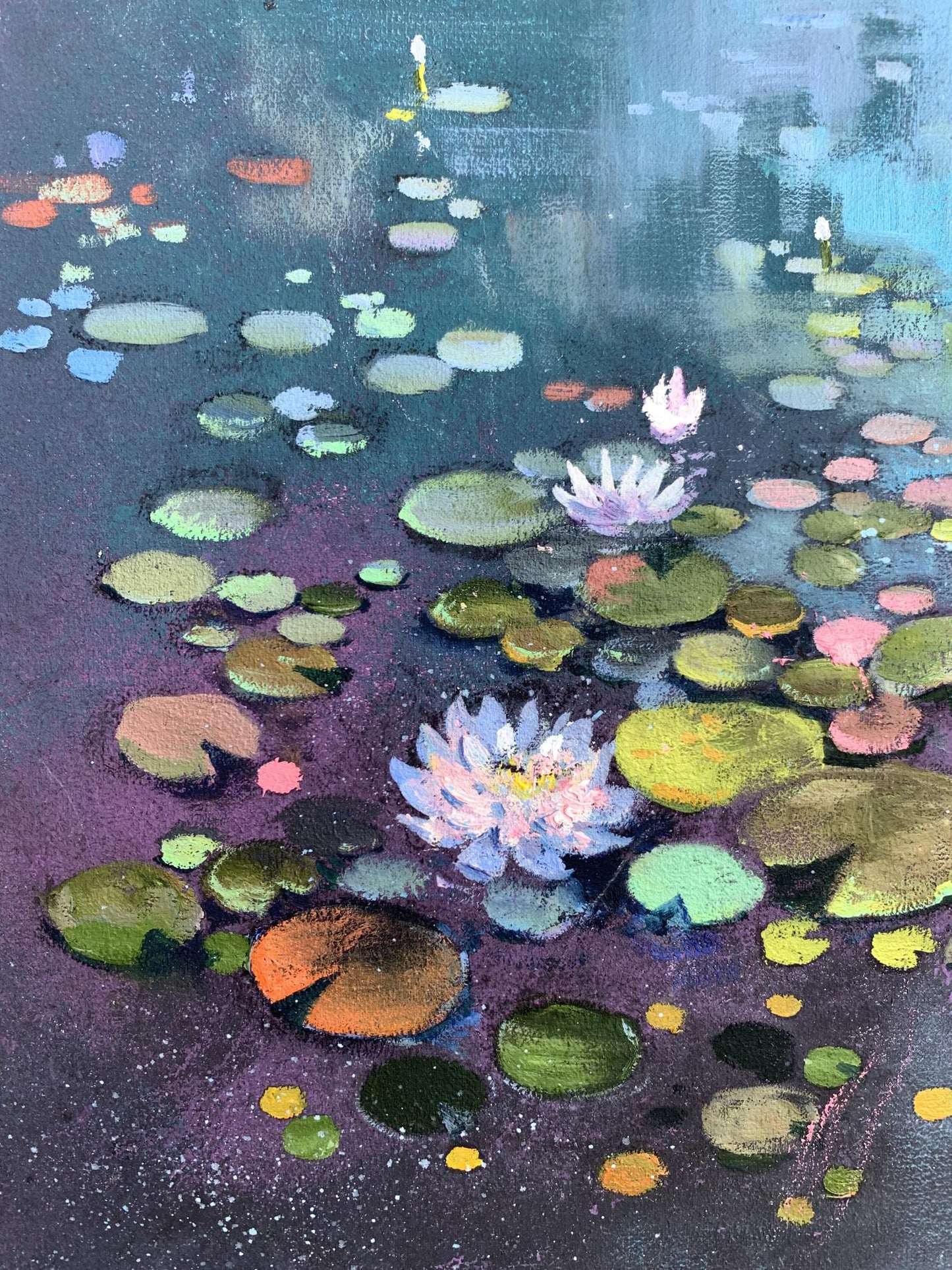 Oil painting Lotus Unknown artist