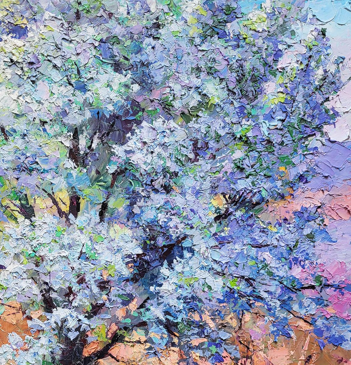 Oil painting Pear blossoms Boris Serdyuk