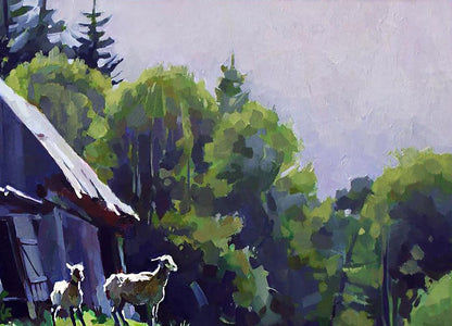 Oil painting Sunny afternoon Anastasia Yaroshevich