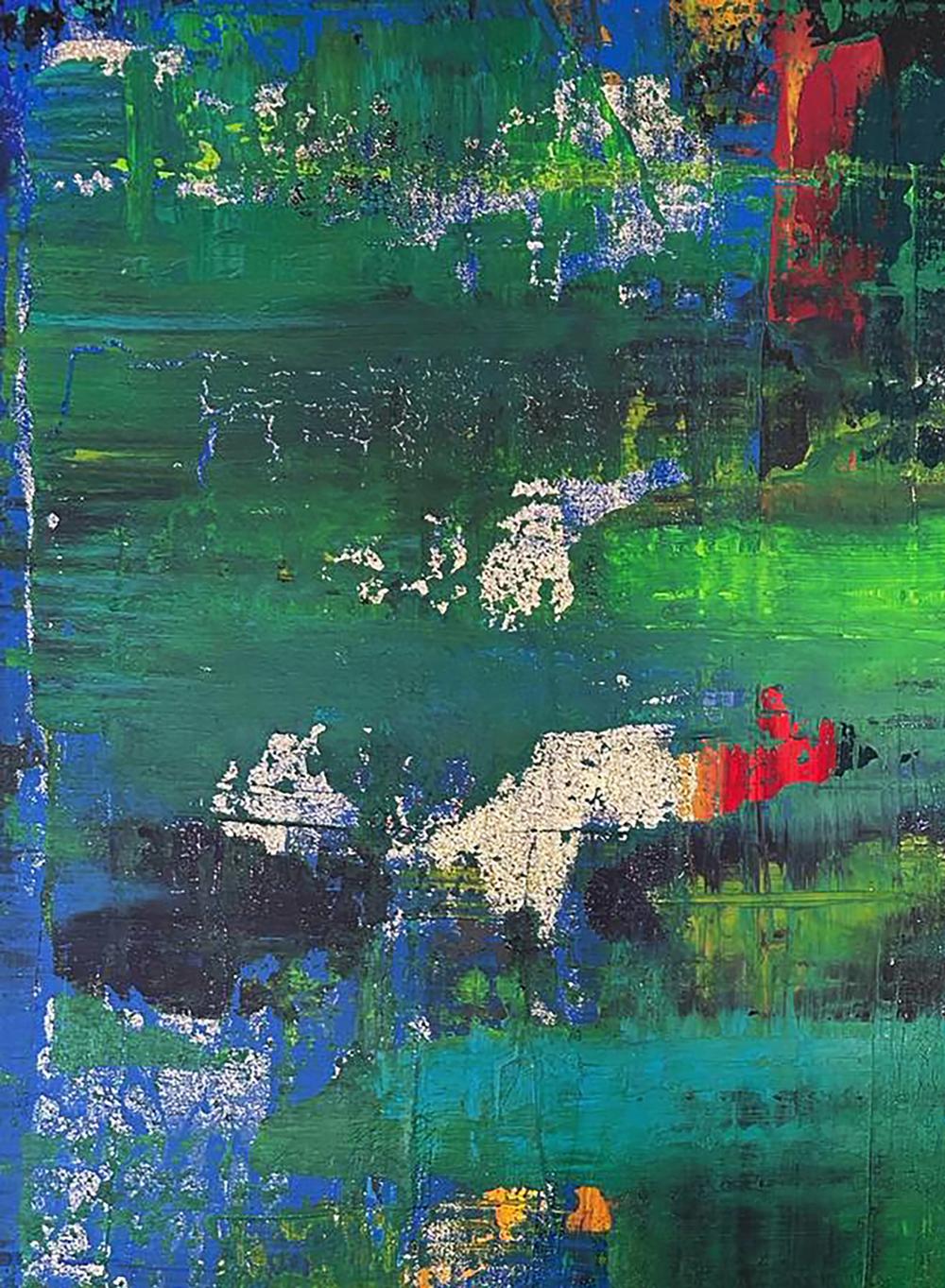 Acrylic painting Walk in the forest Olga Melezhik