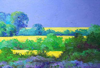 Oil painting Rapeseed fields Boris Serdyuk