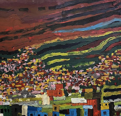 Oil painting Favelas Serhiy Kovalev