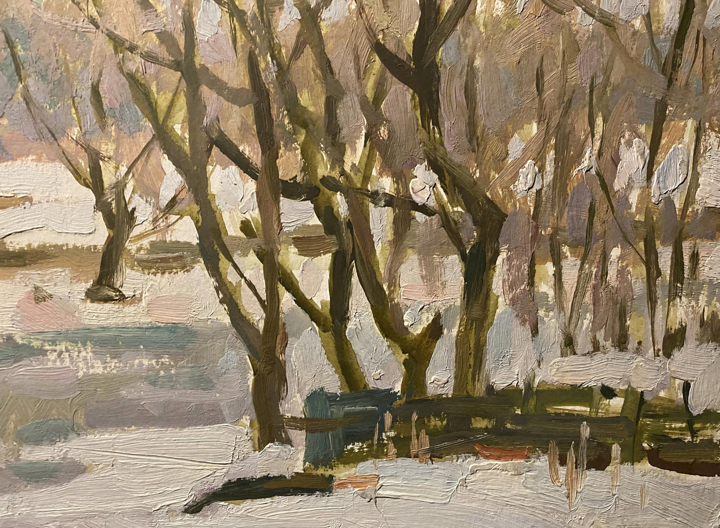 Nikolai Bortnikov's oil portrayal of the Breath of Spring