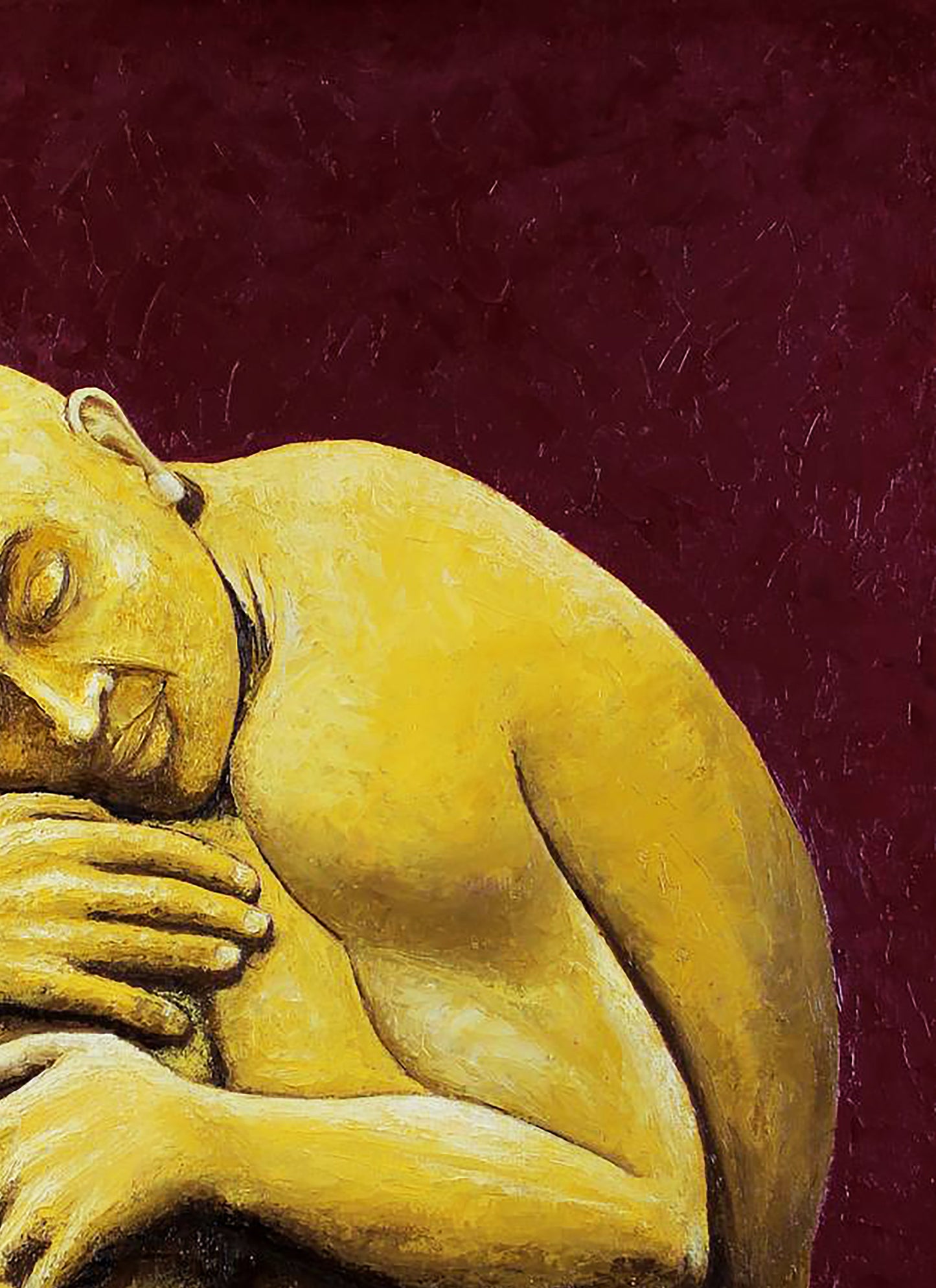 Oil painting Sleeping Buddha Andriy Klishyn