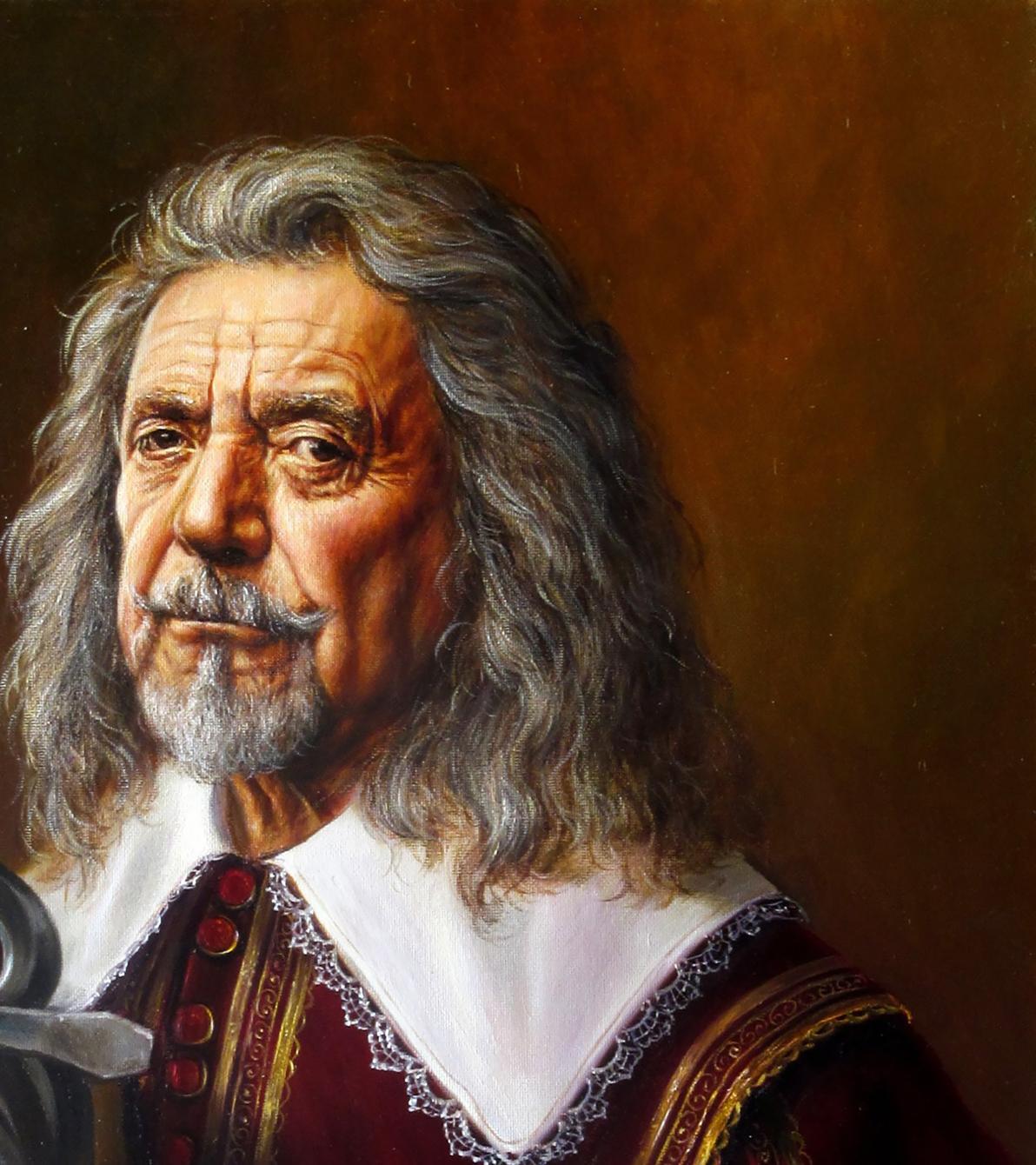 Oil painting Portrait of Robert Plant Valeriy Bulat